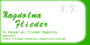 magdolna flieder business card